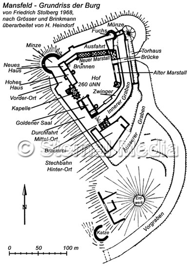 Skizze Burg Mansfeld 